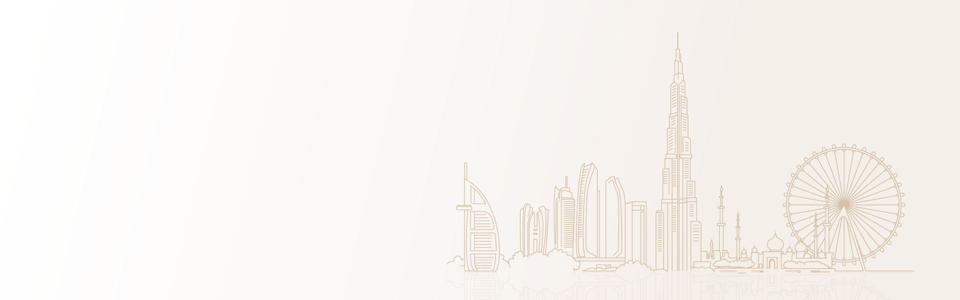 UAE skyline silhouette