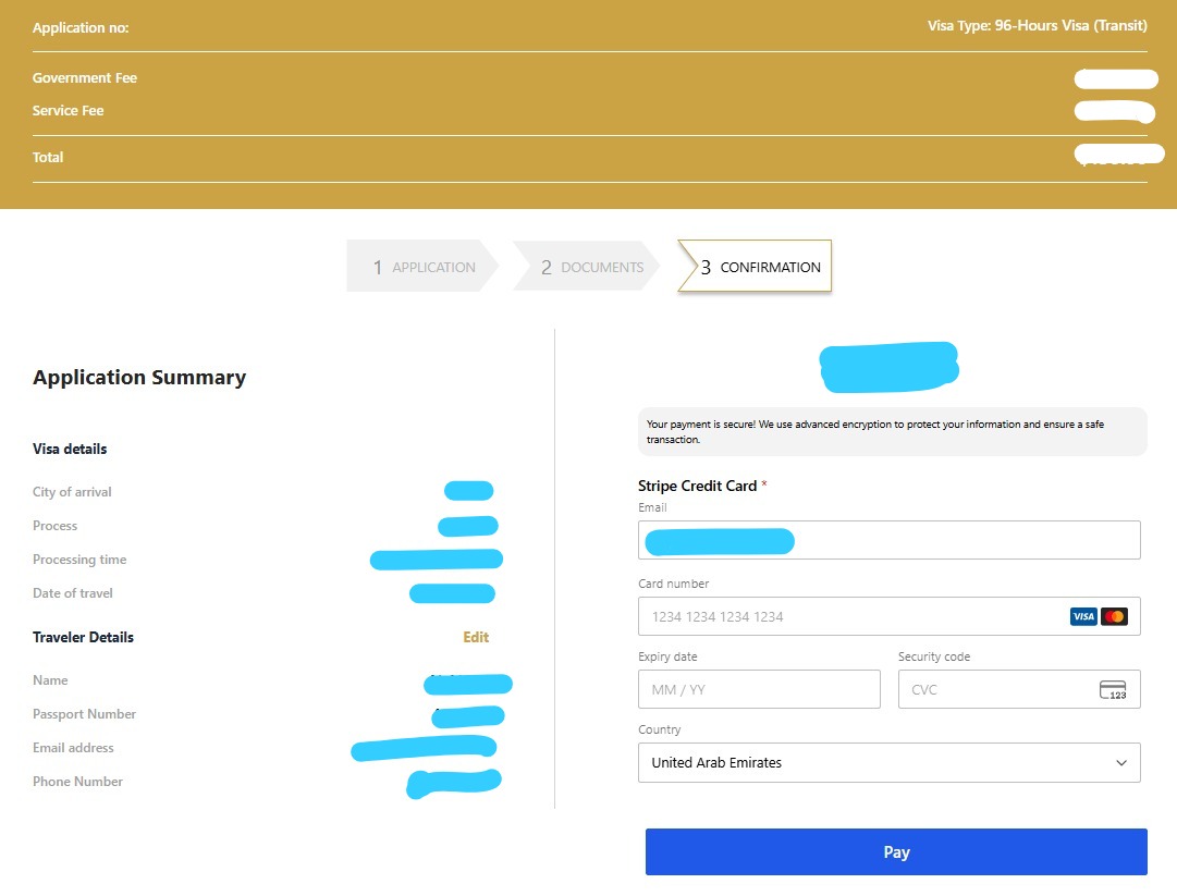 تأشيرة عبور الإمارات العربية المتحدة لمدة 96 ساعة